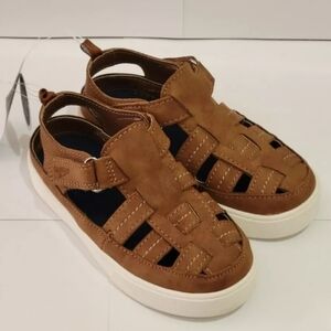 OshKosh B'Gosh Boy's‎ Fisherman Design Cilan Velcro Strap Sandals - Brown